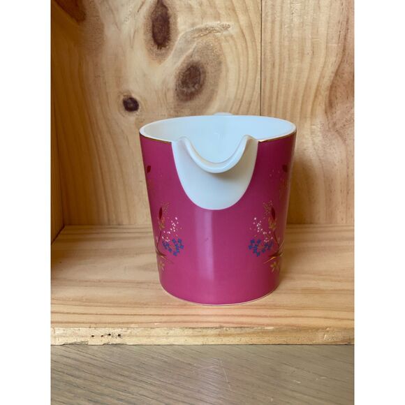 Sara Miller London Chelsea Porcelain Dark Grey Lidded Sugar Bowl & Pink Creamer - Picture 5 of 14